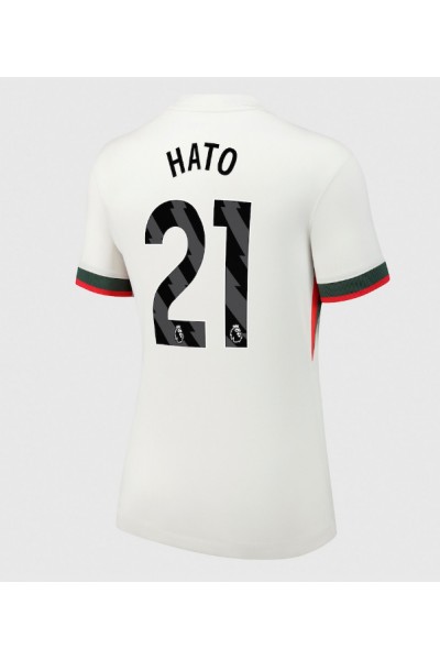 Chelsea Jorrel Hato #21 Jalkapallovaatteet Naisten Vieraspaita 2025-26 Lyhythihainen Chelsea Jorrel Hato #21 Jalkapallovaatteet Naisten Vieraspaita 2025-26 Lyhythihainen